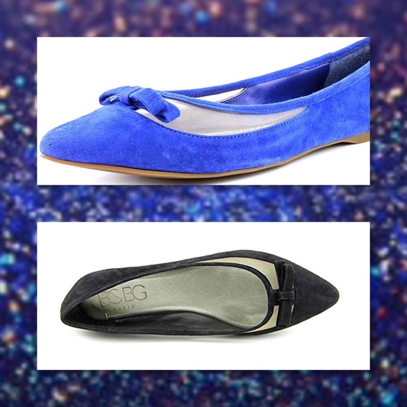 JUST IN🆕BCBG Suede Flats Blue NIB MSRP $79 - Picture 5 of 6